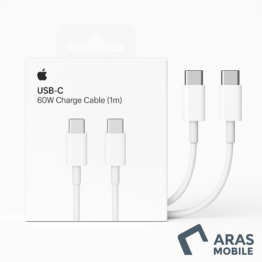 کابل شارژ تایپ سی اپل 60 وات (1 متری)