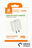بسته بندی شارژر 20وات denmen مدل DC06M